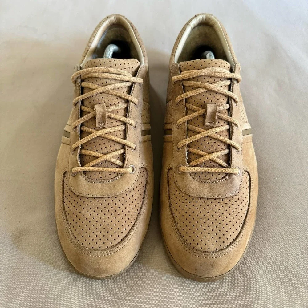 UGG MEN BROOK-LIN PERFORATED LEATHER SNEAKER Size  11.5